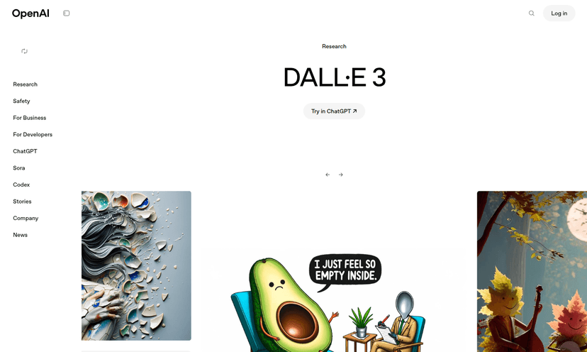 Thumbnail showcasing DALL·E 3 AI-generated images