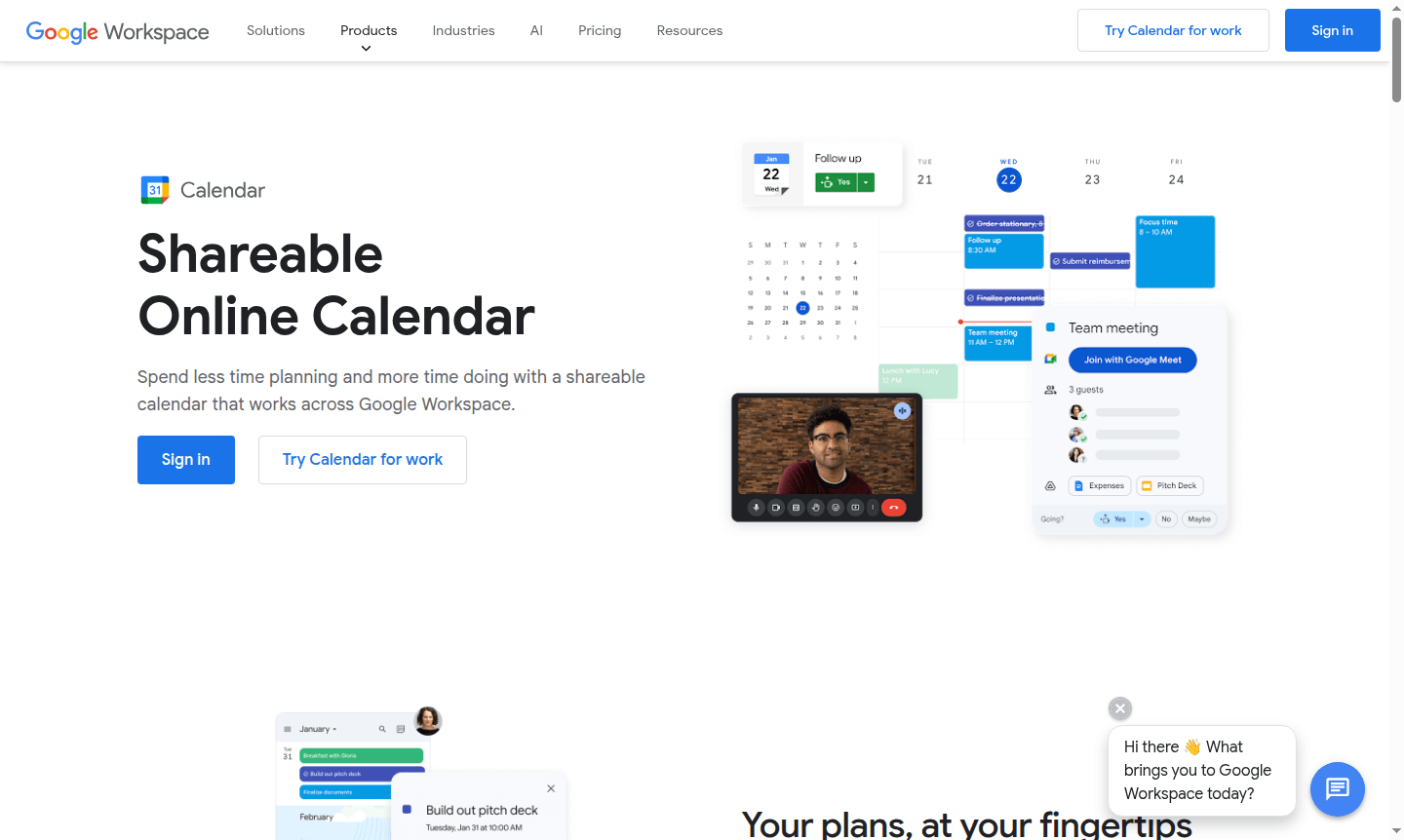 Google Calendar interface thumbnail