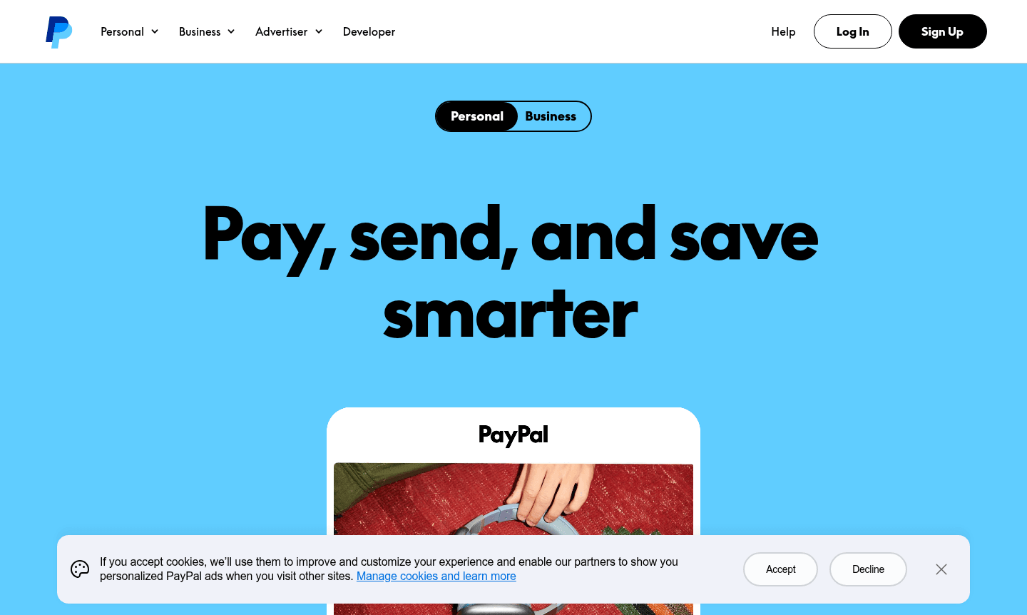 PayPal service thumbnail